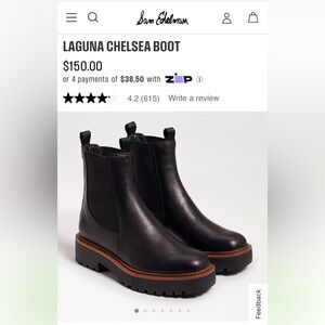 Sam Edelman Black Laguna Chelsea Boot 7.5
